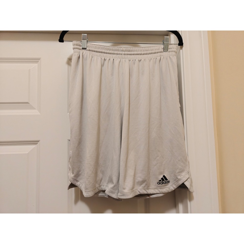 Adidas Mens Climalite Basketball Shorts Grey Olive Green DM1583 Size Medium
